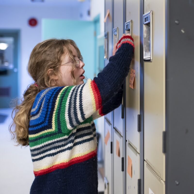 Kenneth Gordon maplewood school charitable remainder trust giving - girl opening locker